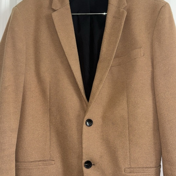 Zara Man Men’s Medium Brown Tan Blazer Jacket - Cotton Blend, Good condition - Picture 2 of 4